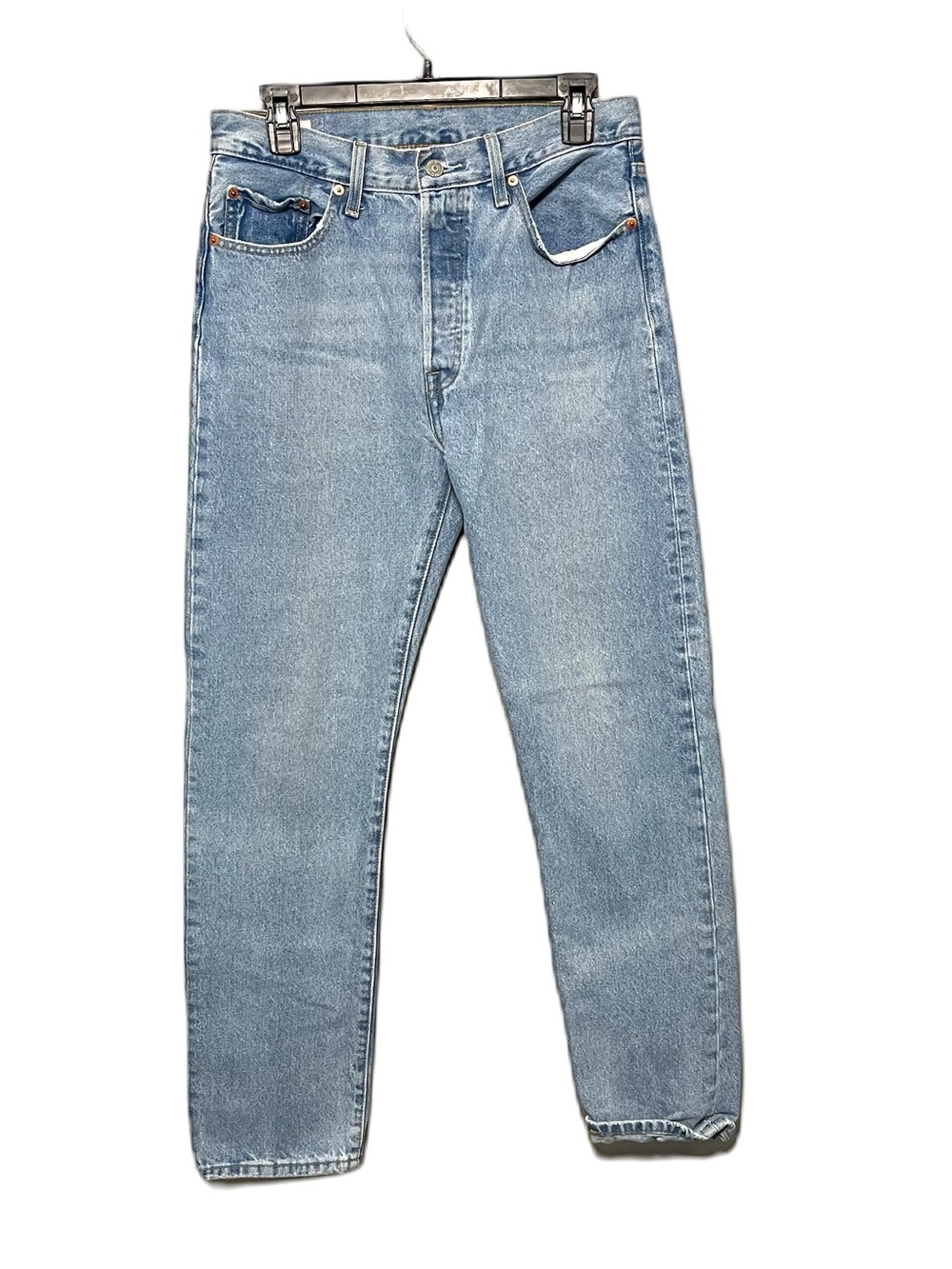 Levi’s 501 Button Fly Straight Leg Jeans Light Wash Pockets 90’s Womens 29